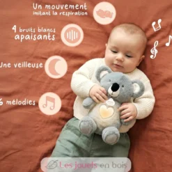 Peluche respirante Koala gris - Respi'rêves - Doudou et Compagnie