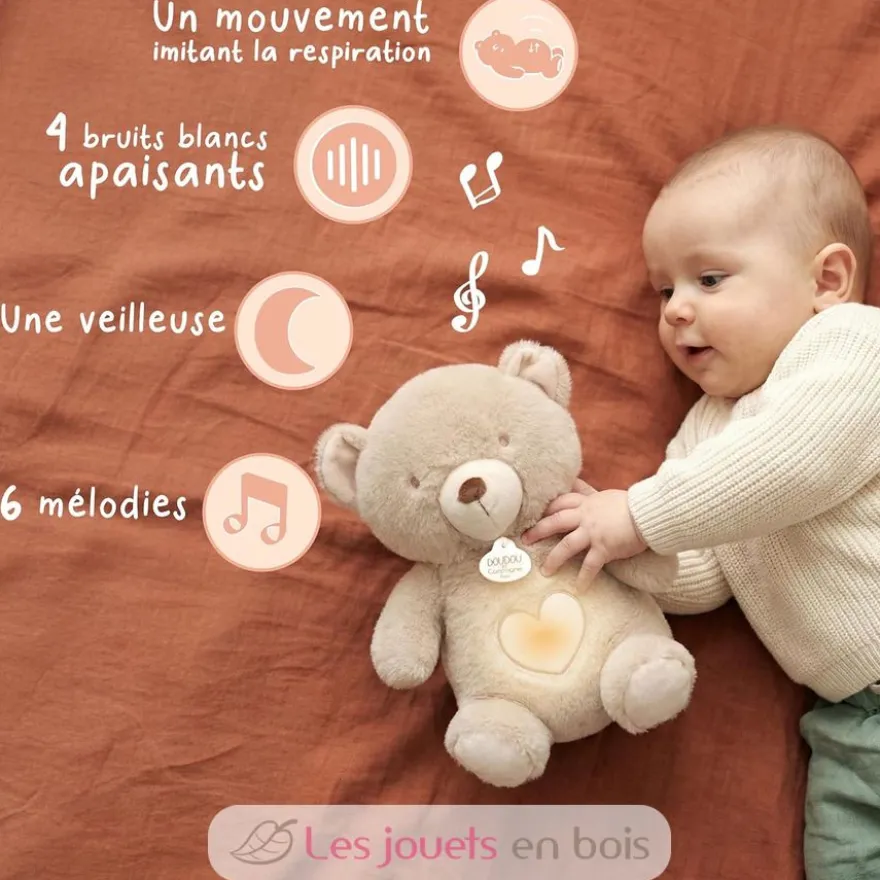 Peluche respirante Ours beige - Respi'rêves - Doudou et Compagnie