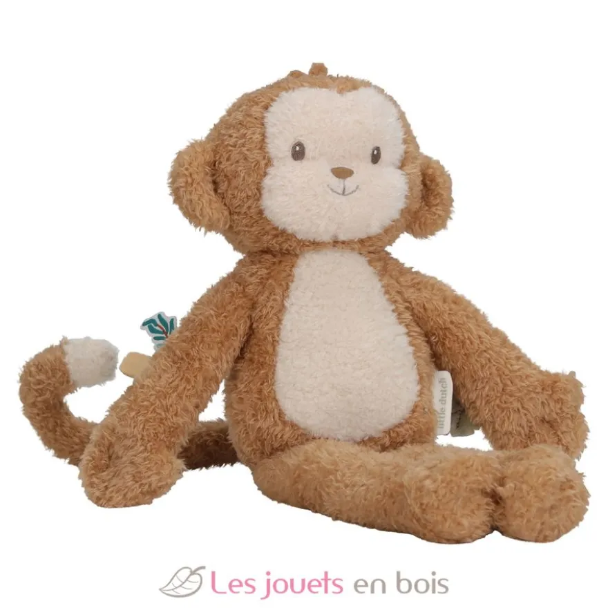 Peluche Singe 30 cm marron - Safari Friends - Little Dutch