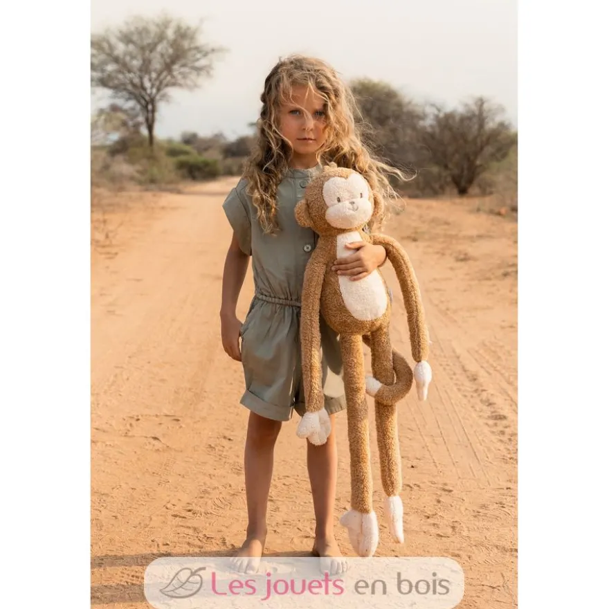 Peluche Singe marron XL - Safari Friends - Little Dutch