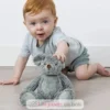 Peluche souris Mel 25cm vert de gris - Happy Horse