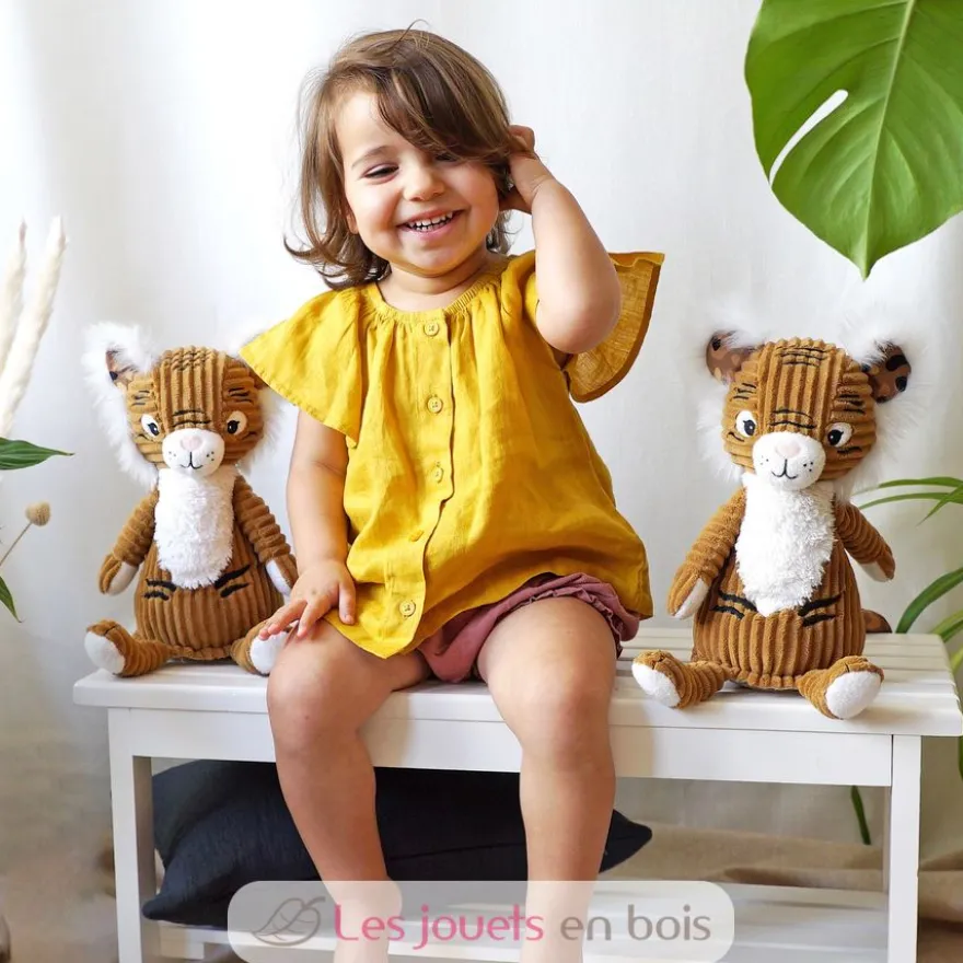 Peluche Spéculos tigre marron Déglingos