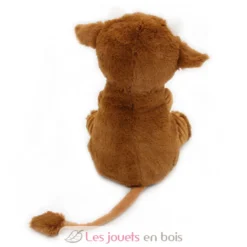 Peluche vache Hindou maman et son bébé marron - Les Déglingos