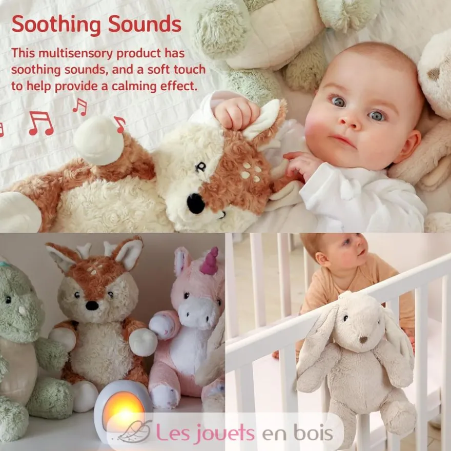Peluche veilleuse musicale Billy le Lapin - Cloud b