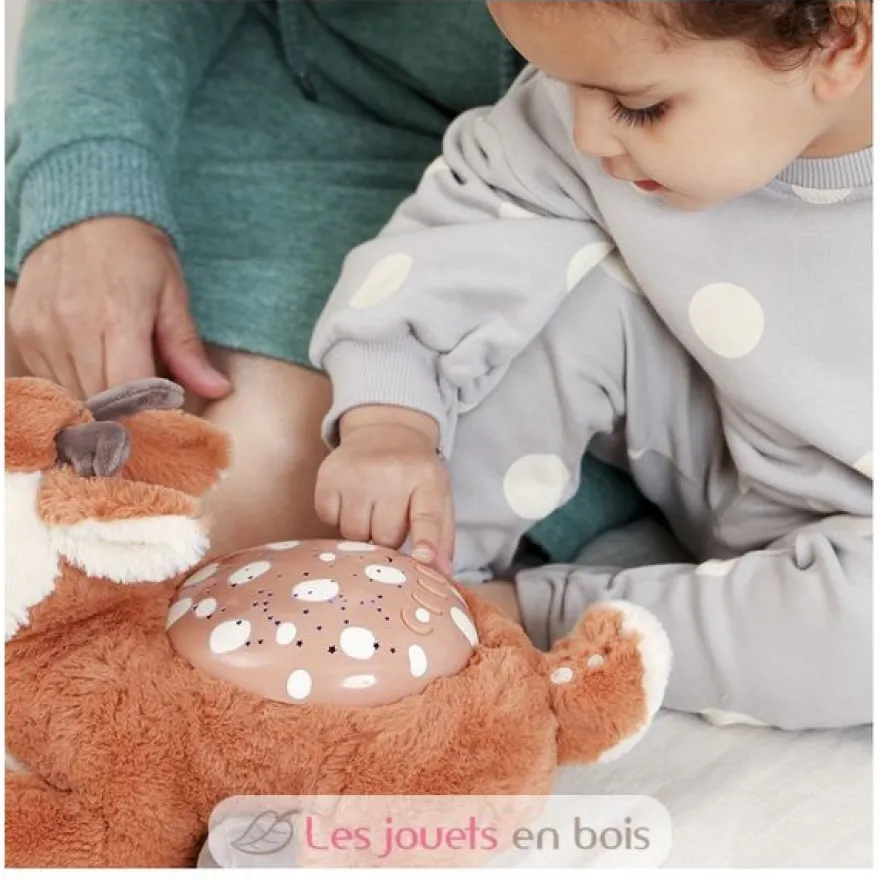 Peluche veilleuse projecteur d'étoiles Faon - Cloud b