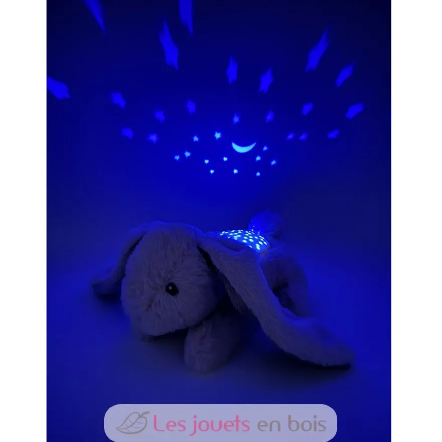 Peluche veilleuse projecteur d'étoiles Lapin - Dream Buddies - Cloud b