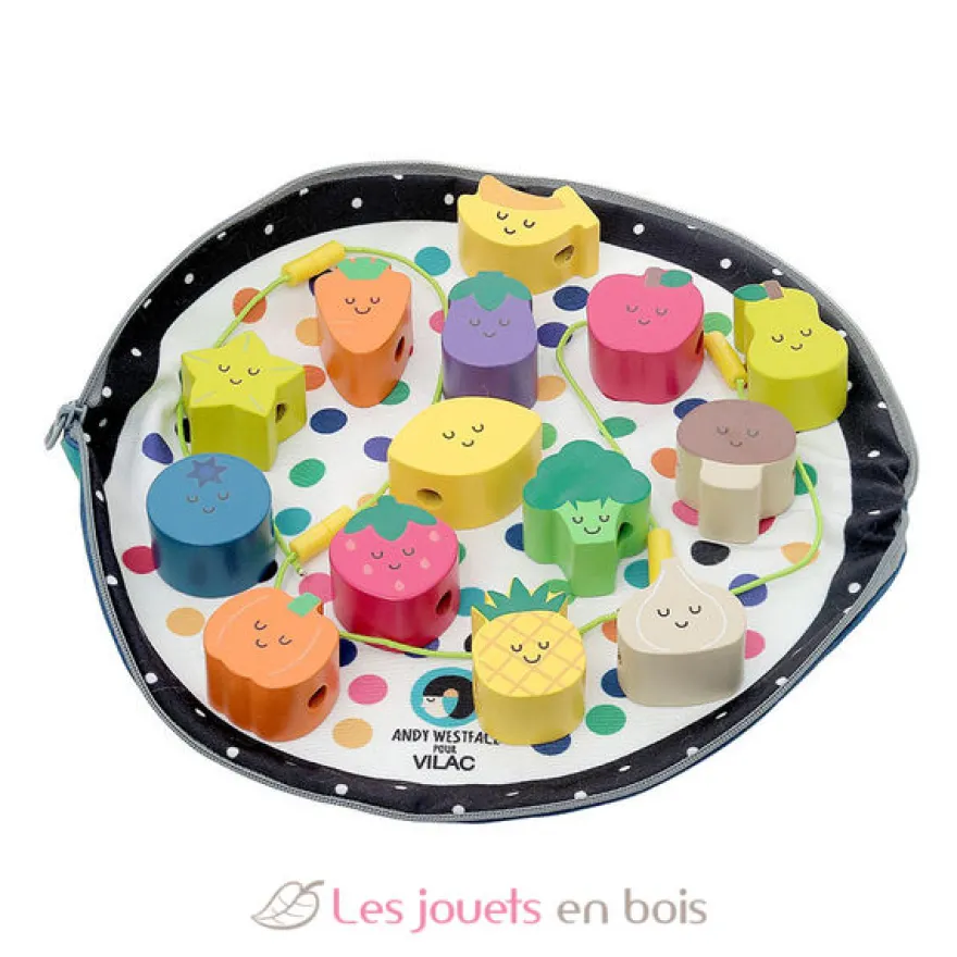 Perles en bois Tutti frutti par Andy Westface - Vilac