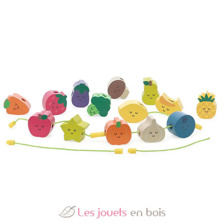 Perles en bois Tutti frutti par Andy Westface - Vilac