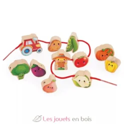 Perles à enfiler Potager - Janod