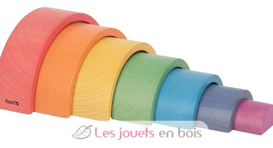 Petit arc-en-ciel en bois - TickiT