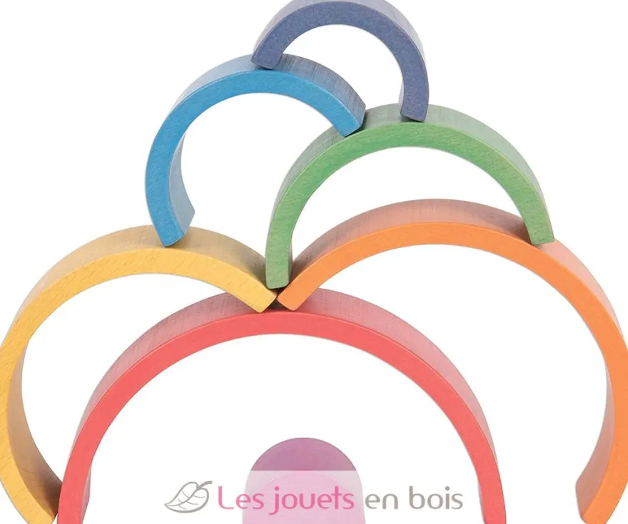 Petit arc-en-ciel en bois - TickiT