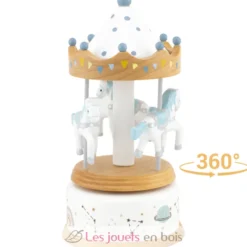 Petite boîte à musique carrousel à chevaux - Ulysse
