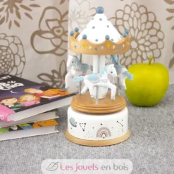 Petite boîte à musique carrousel à chevaux - Ulysse
