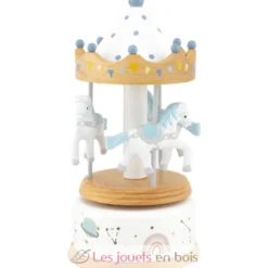 Petite boîte à musique carrousel à chevaux - Ulysse