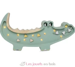 Petite Lampe Veilleuse Crocodile Kaki pastel - Little Lights