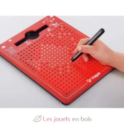 Petite tablette magnétique rouge - Plastique et métal - Hape
