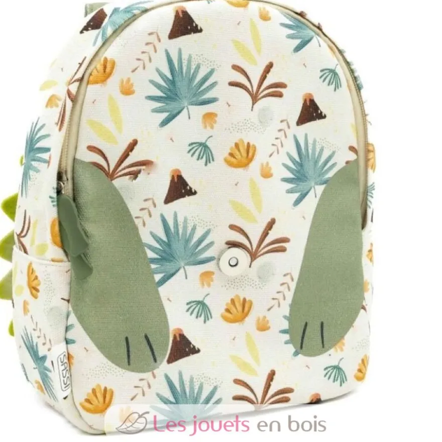 Petit sac à dos Cracky le dinosaure vert - Sassi