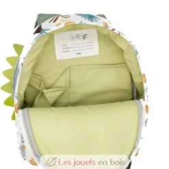 Petit sac à dos Cracky le dinosaure vert - Sassi