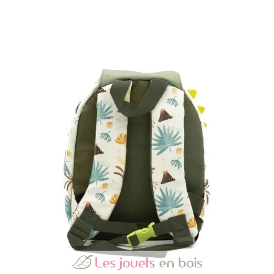 Petit sac à dos Cracky le dinosaure vert - Sassi