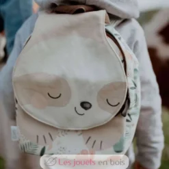 Petit sac à dos Gnawy le paresseux beige - Sassi
