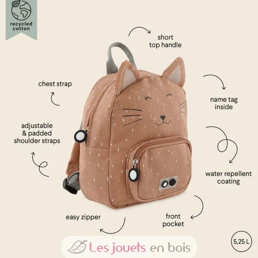 Petit sac à dos Mrs Cat rose - Trixie