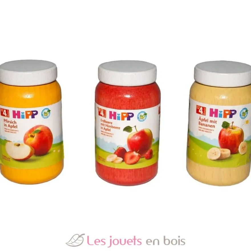 Petits pots en bois HiPP - 3 pièces - Tanner