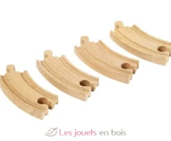 Petits Rails Courbes 90 mm - Brio