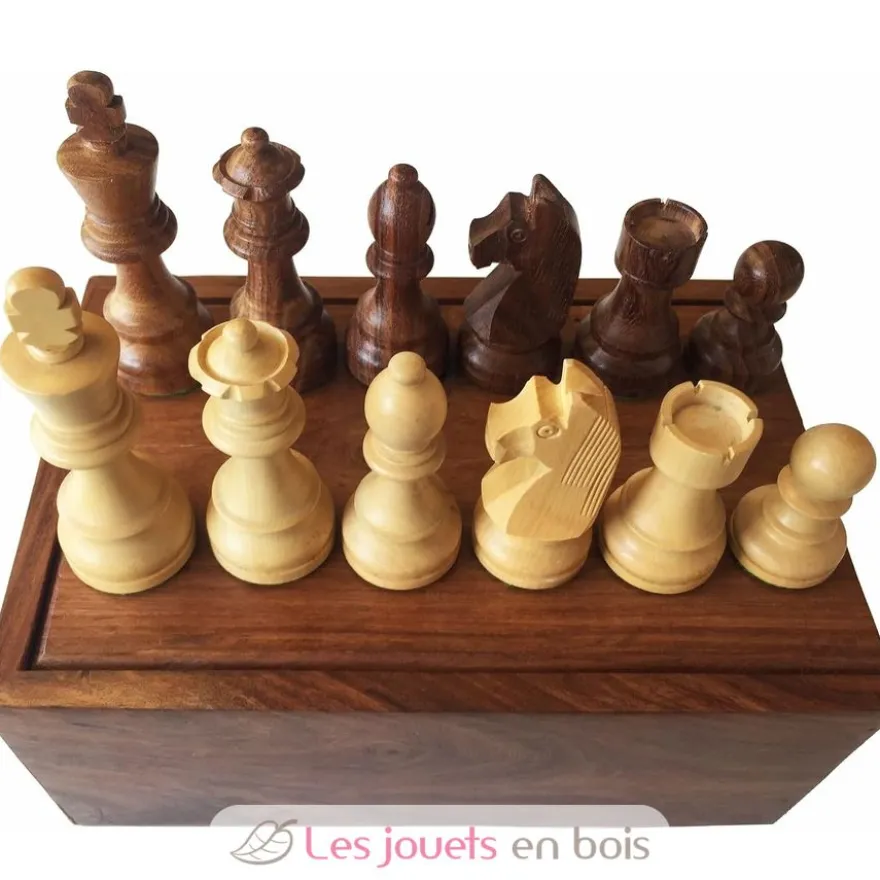 Pièces échecs classiques T5 Roi 95 mm - Bois - Wilson Jeux