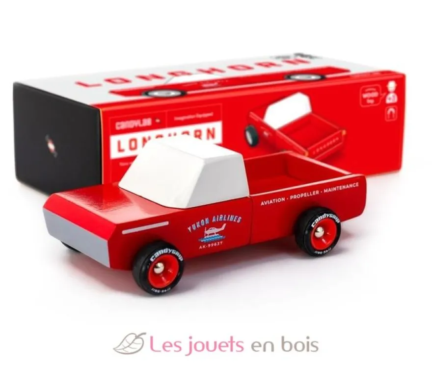 Pick-up Longhorn Red - Candylab Toys