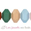 Pierres d'équilibre en bois Safari multicolores Small Foot Compagny