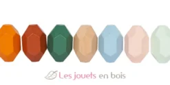 Pierres d'équilibre en bois Safari multicolores Small Foot Compagny