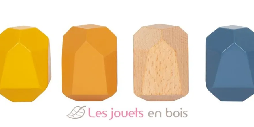 Pierres d'équilibre en bois Safari multicolores Small Foot Compagny
