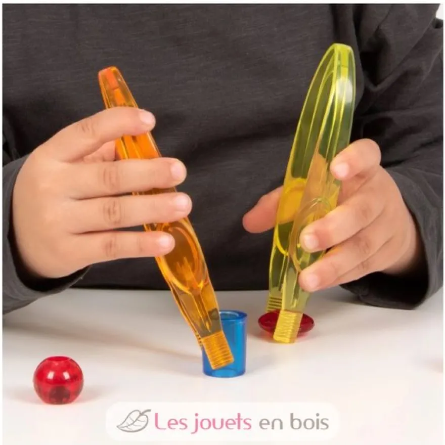 12 pinces colorées translucides - TickiT