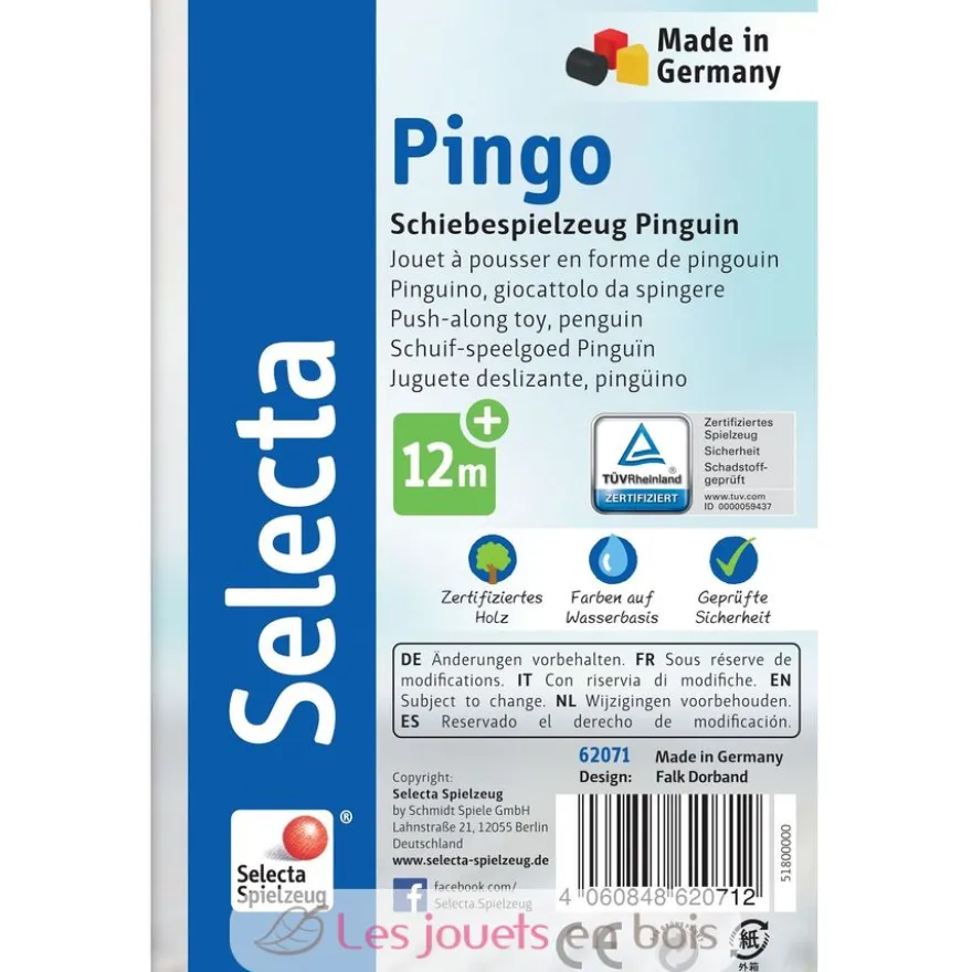 Pingo jouet à pousser - Selecta
