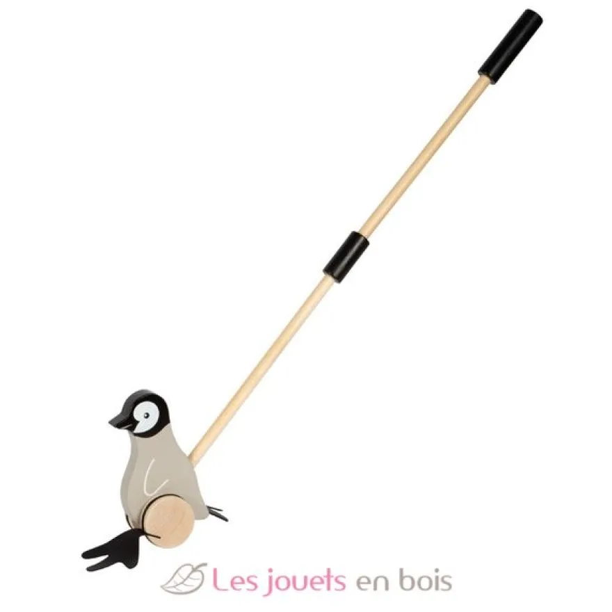 Pingouin à pousser en bois - Small foot