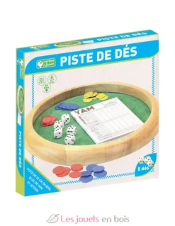 Piste de dés en bois - Jeujura