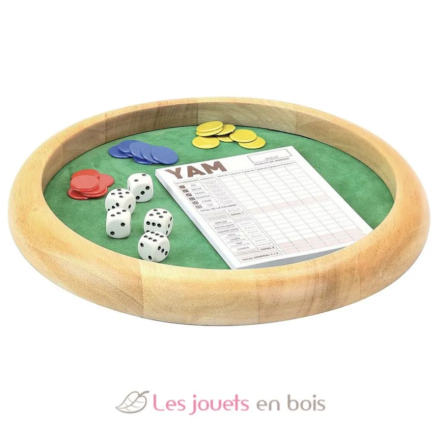 Piste de dés en bois - Jeujura