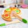 Pizza en bois à couper - New Classic Toys