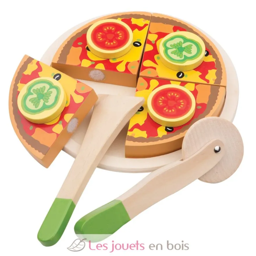 Pizza en bois à couper - New Classic Toys