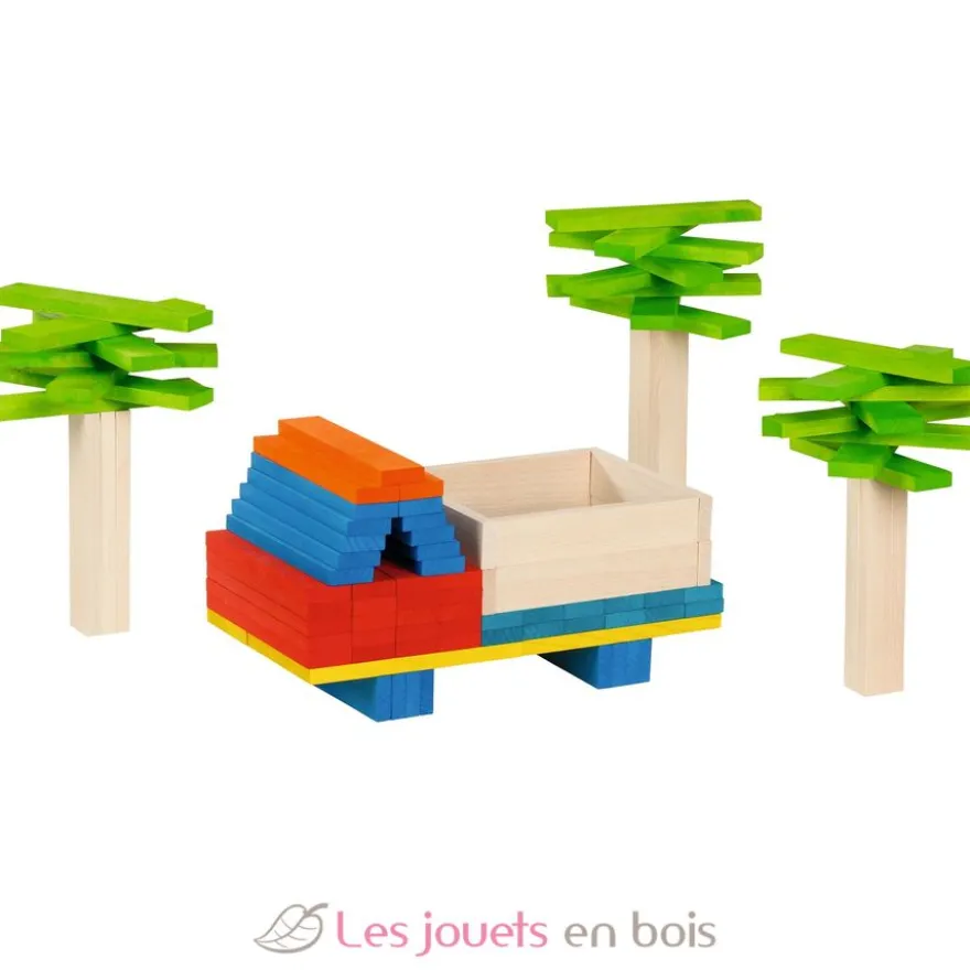 Planchettes en bois multicolores - Goki