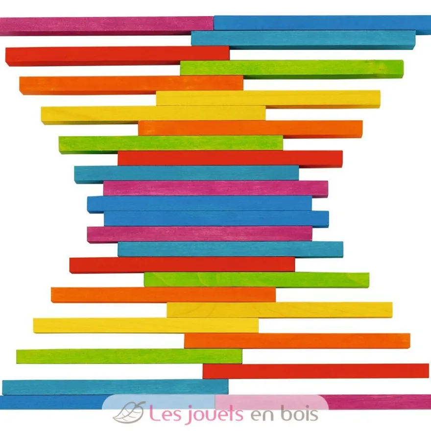 Planchettes en bois multicolores - Goki