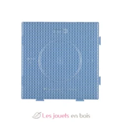 Plaque carré assemblage perles plastique Midi transparente - Hama
