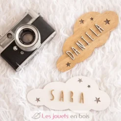 Plaque décorative personnalisable - Nuage blanc - Vintiun