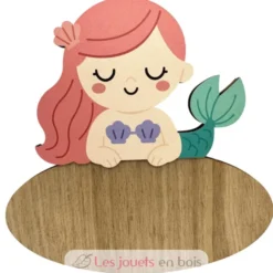 Plaque de porte en bois personnalisable Sirène - Vintiun