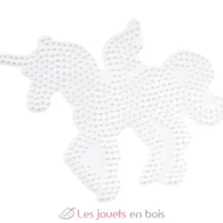 Plaque licorne perles plastique Midi blanche - Hama