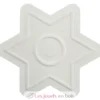Plaque petite étoile perles plastique Midi blanche - Hama