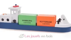 Péniche avec 2 containers - New Classic Toys