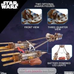 Podracer d’Anakin Skywalker - Puzzle 3D mécanique en bois - Ugears
