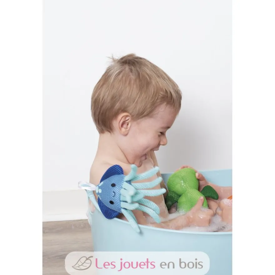 5 éponges de bain Barboteurs marins - Janod
