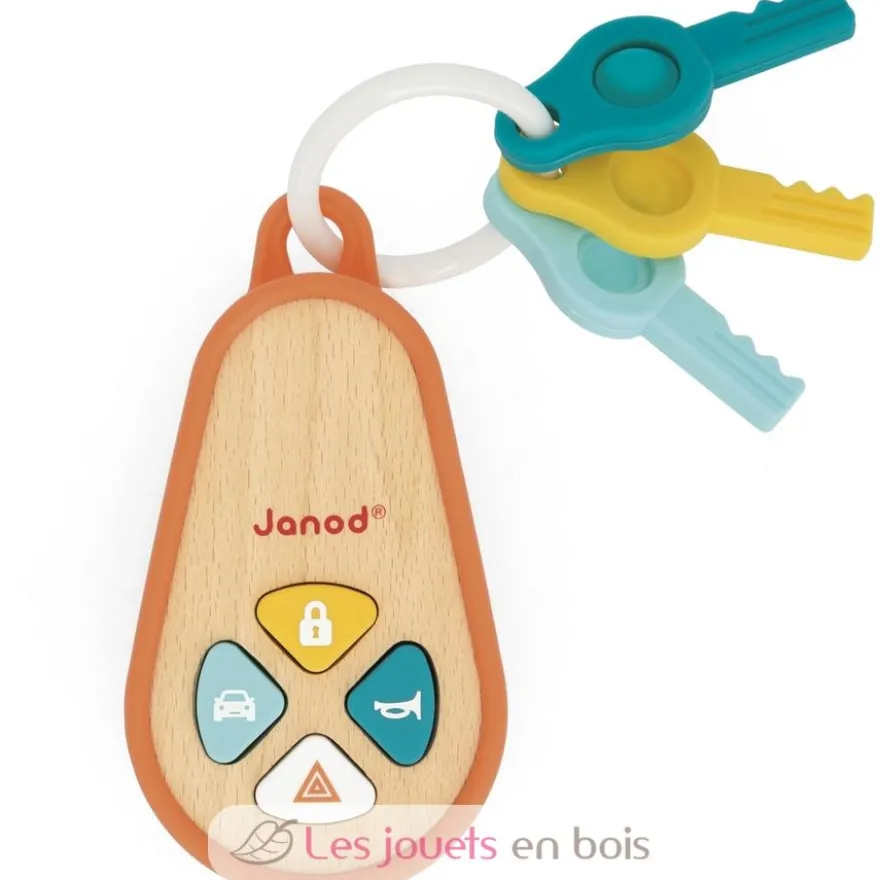 Porte-clés sonore - Bois et silicone - Janod